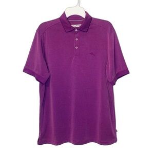TOMMY BAHAMA Via Verde Island Zone Paisley Purple Polo Shirt, size M